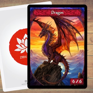 Mtg 6/6 dragon token - Etsy 日本