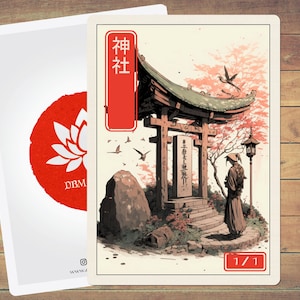 Shrine Token MTG Token Japanese Style Art Token 5 Pack for Magic and other collectible card games