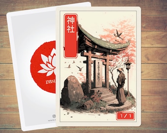 Shrine Token MTG Token Japanese Style Art Token 5 Pack for Magic and other collectible card games