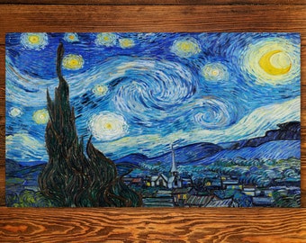 Vincent Van Gogh Starry Night 14x24 Playmat for Tabletop