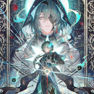 Honkai: Sternenschiene Anaxa 11&quot;x17&quot; Druck.&quot;