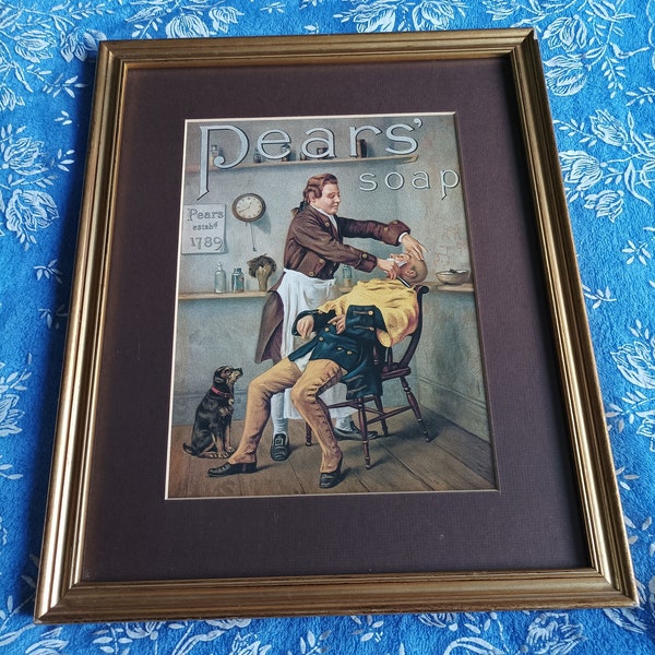 Vintage Framed And Glazed Pears Soap Print