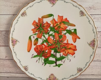 Royal Albert Plate - Queen Mothers Favourite Flowers - Tiger Lily