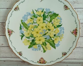 Royal Albert Plate - Queen Mothers Favourite Flowers - Primroses