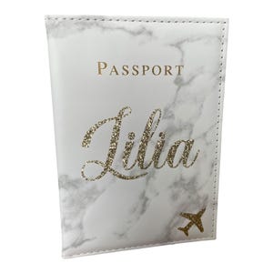Porte passeport personnalisé - pochette personnalisée - portefeuille - wallet custom - étui passeport - étui permis