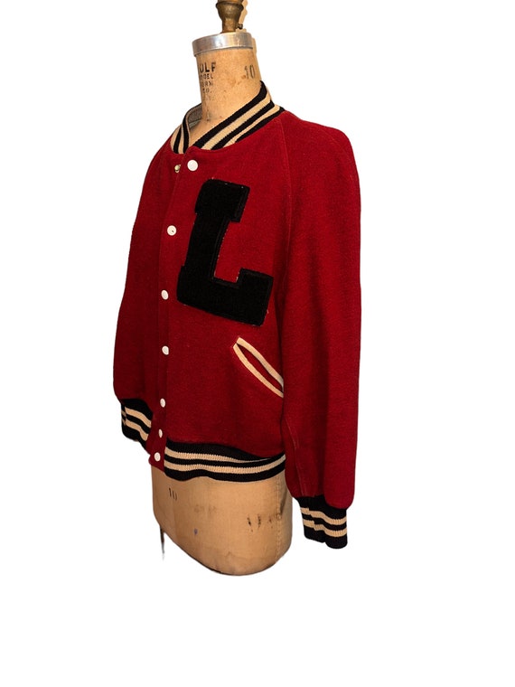 Vintage 40’s Butwin University Of Louisville Snap Front Lettermans Jacket  Coat