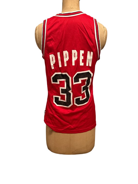 Vintage 90’s Champion 33 Pippen Red Size 36 NBA B… - image 2