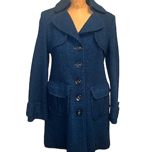 Teal Wool Coat - Etsy Teal Wool Coat - Etsy