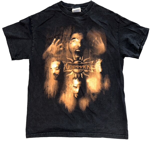 Vintage 2003 Tennessee River Godsmack Faceless Tour T-Shirt
