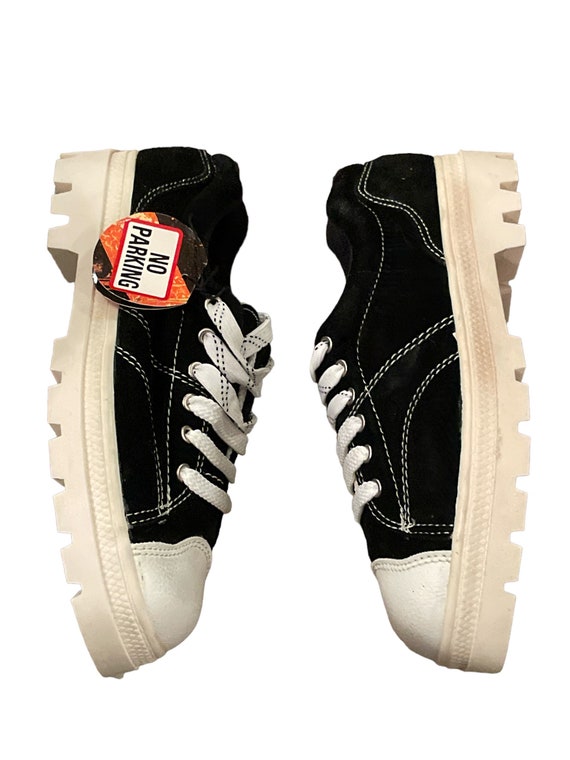 90s black and white shoes