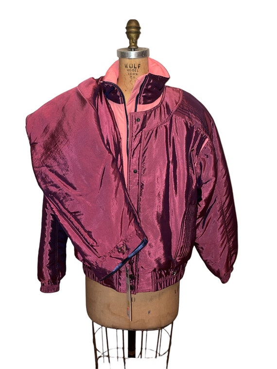 Vintage 90’s Obermeyer Fuchsia Pink Metallic Solid