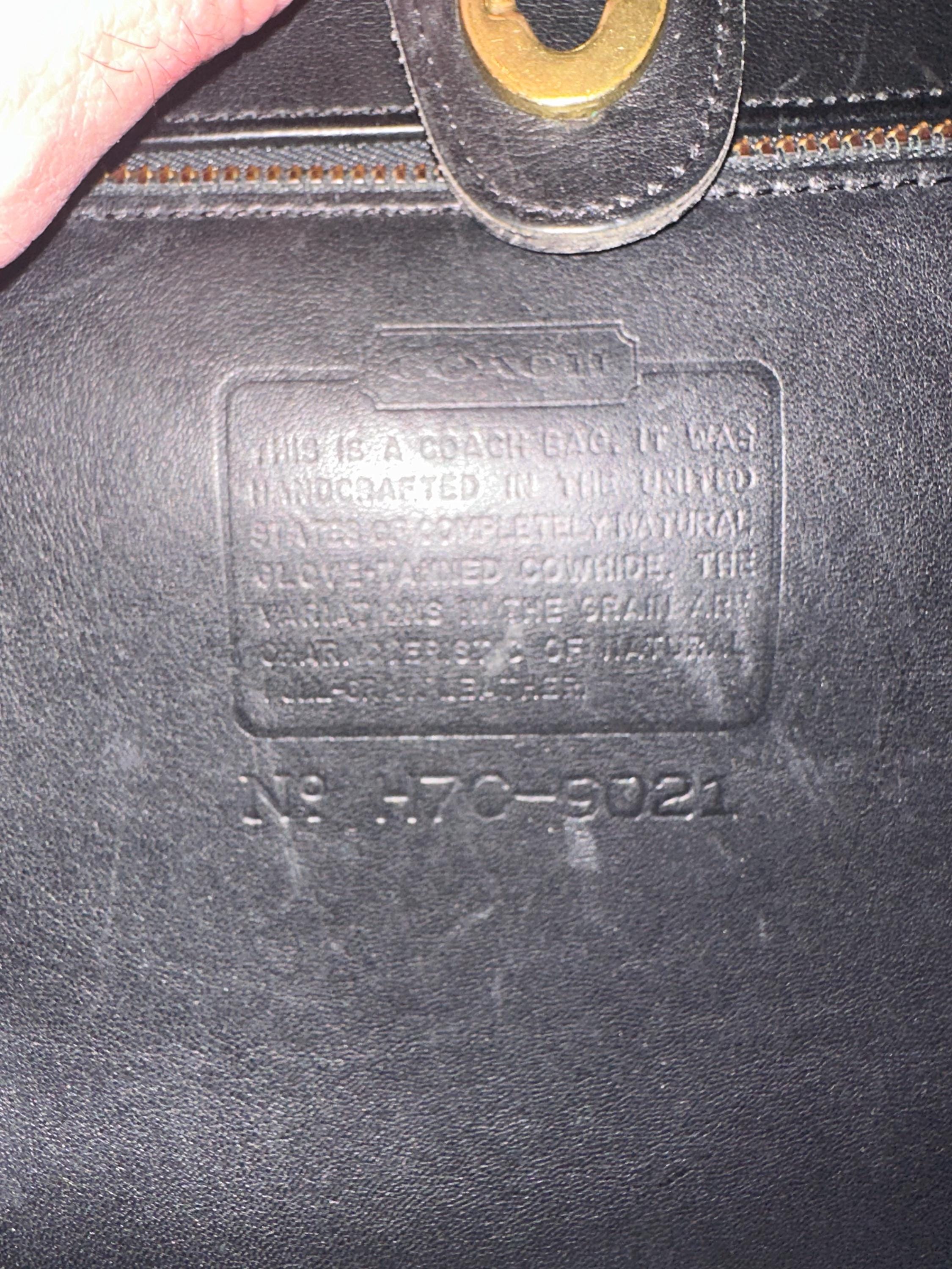 Vintage 90's Coach Weston Shoulder Tote Bag Turnlock Glove Leather