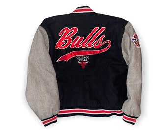 Vintage 90's Logo Athletic Chicago Bulls NBA Basketball Wool Snap