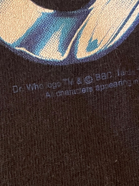 Vintage 90’s Tennessee River Doctor Who Tom Baker BBC One Series Television Show Promo T-Shirt View 3
