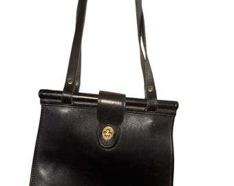 Vintage 90's Coach Weston Shoulder Tote Bag Turnlock Glove