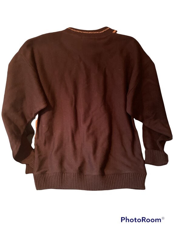 Vintage 90's Bachrach Black Multi Wavy Coogi Style Biggie Hip Hop