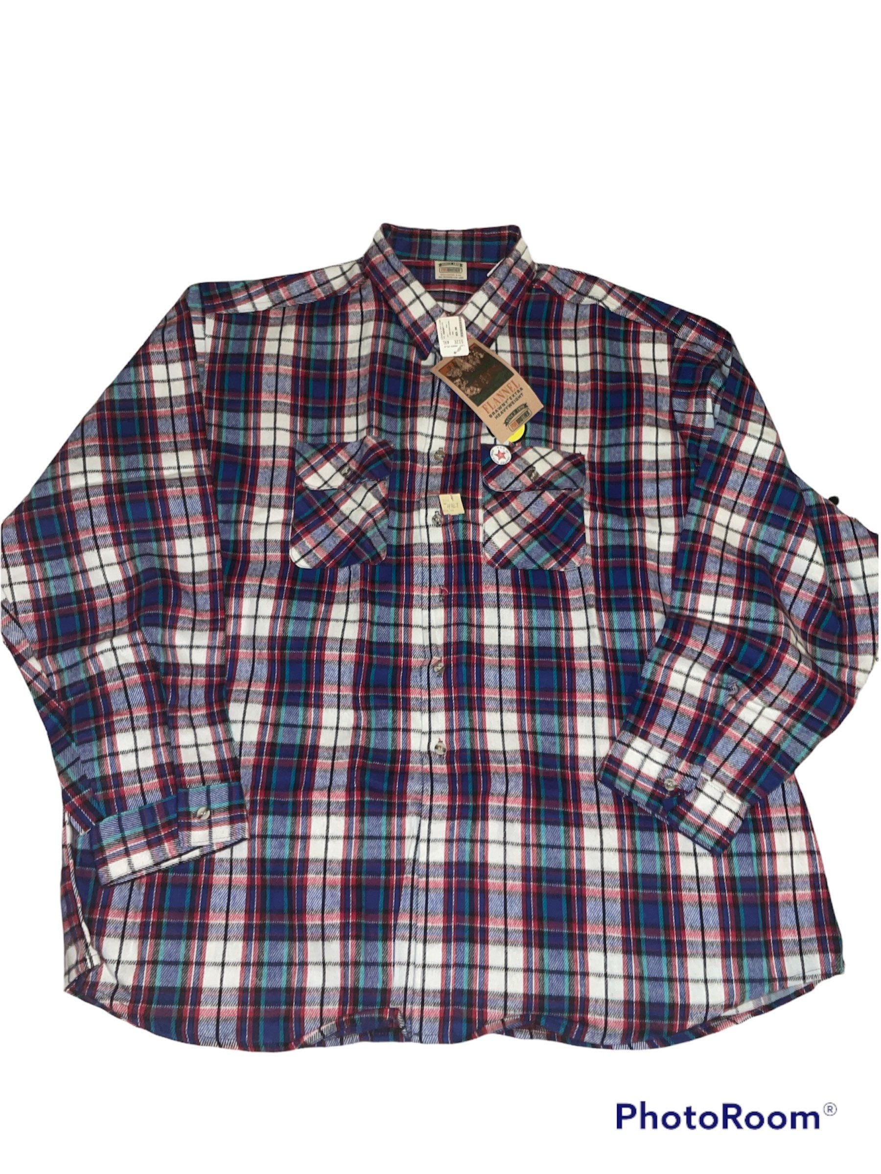 Vintage 80's Five Brother Heavyweight Button-down Flannelshirt