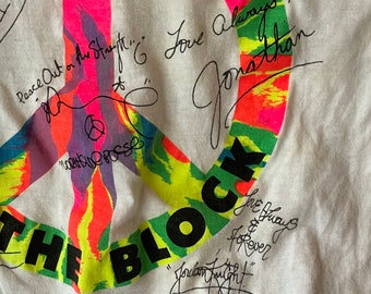 Vintage 1990 New Kids on the Block NKOTB Magic Summer Faux Print