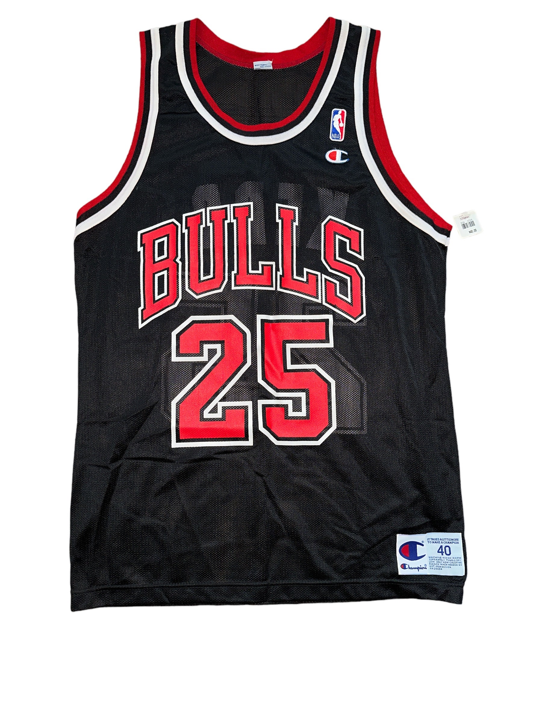 Vintage 90s Champion Authentic Chicago Bulls Michael Jordan