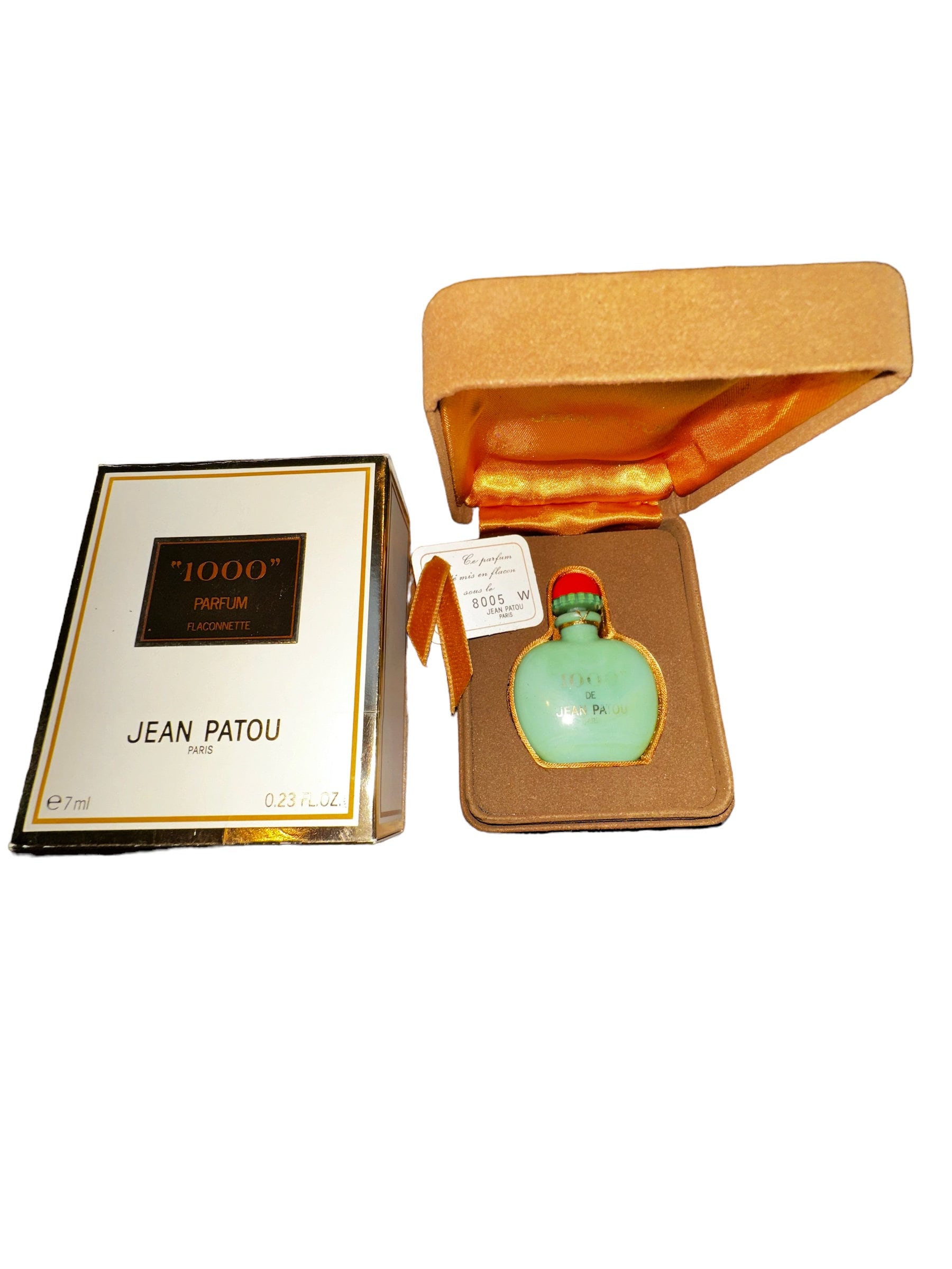 Vintage 80's Jean Patou Paris 1000 Parfum Perfume Splash Bottle