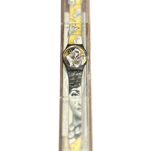 Vintage 1992 Swatch Quartz Watch Baiser D’Antan GB148 New Old Stock Swiss Made