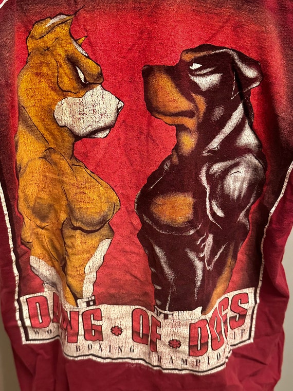 Vintage 80’s Top Dawg Boxing Single Stitch Pullover T… Gem