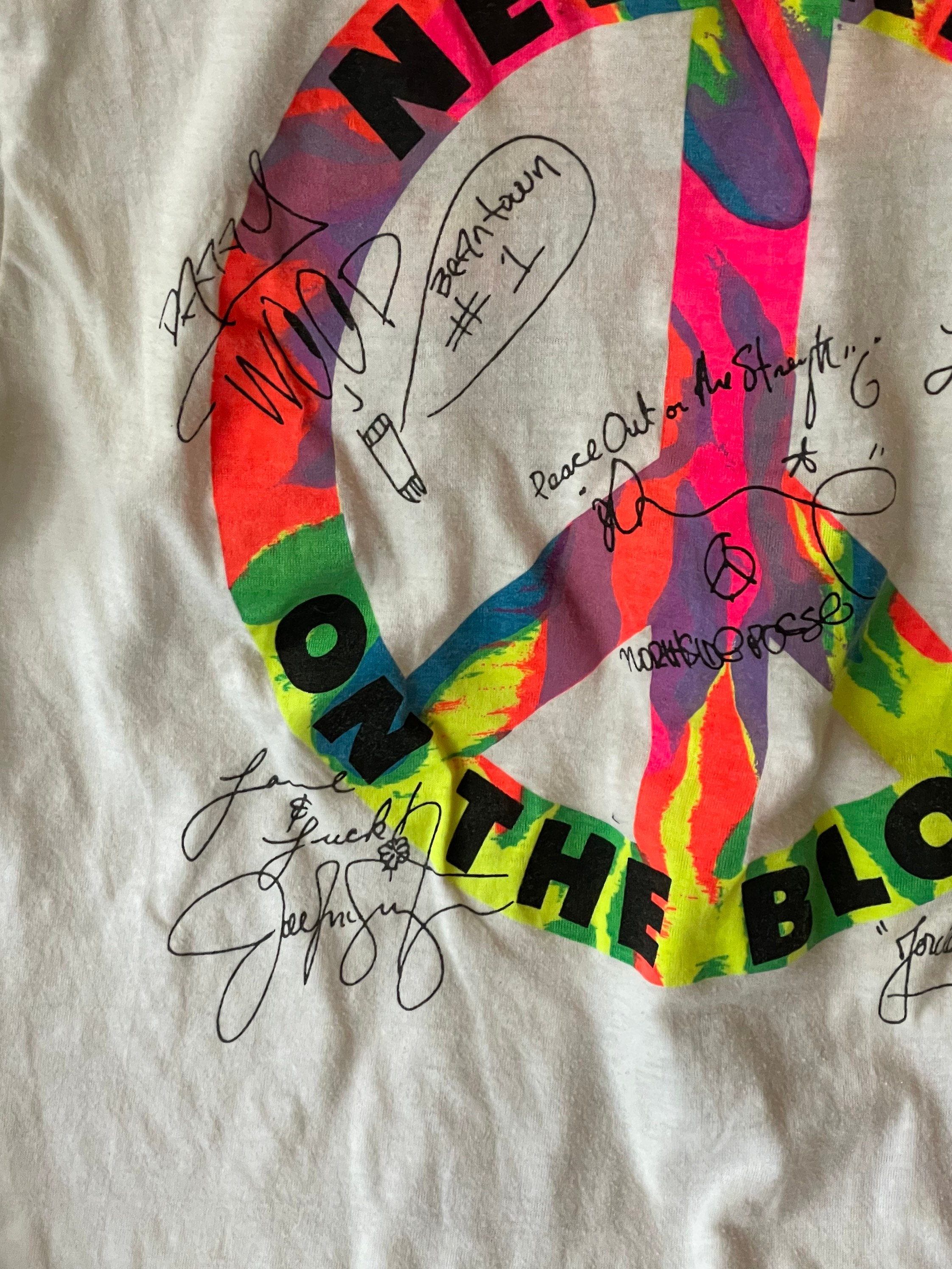 Vintage 1990 New Kids on the Block NKOTB Magic Summer Faux Print