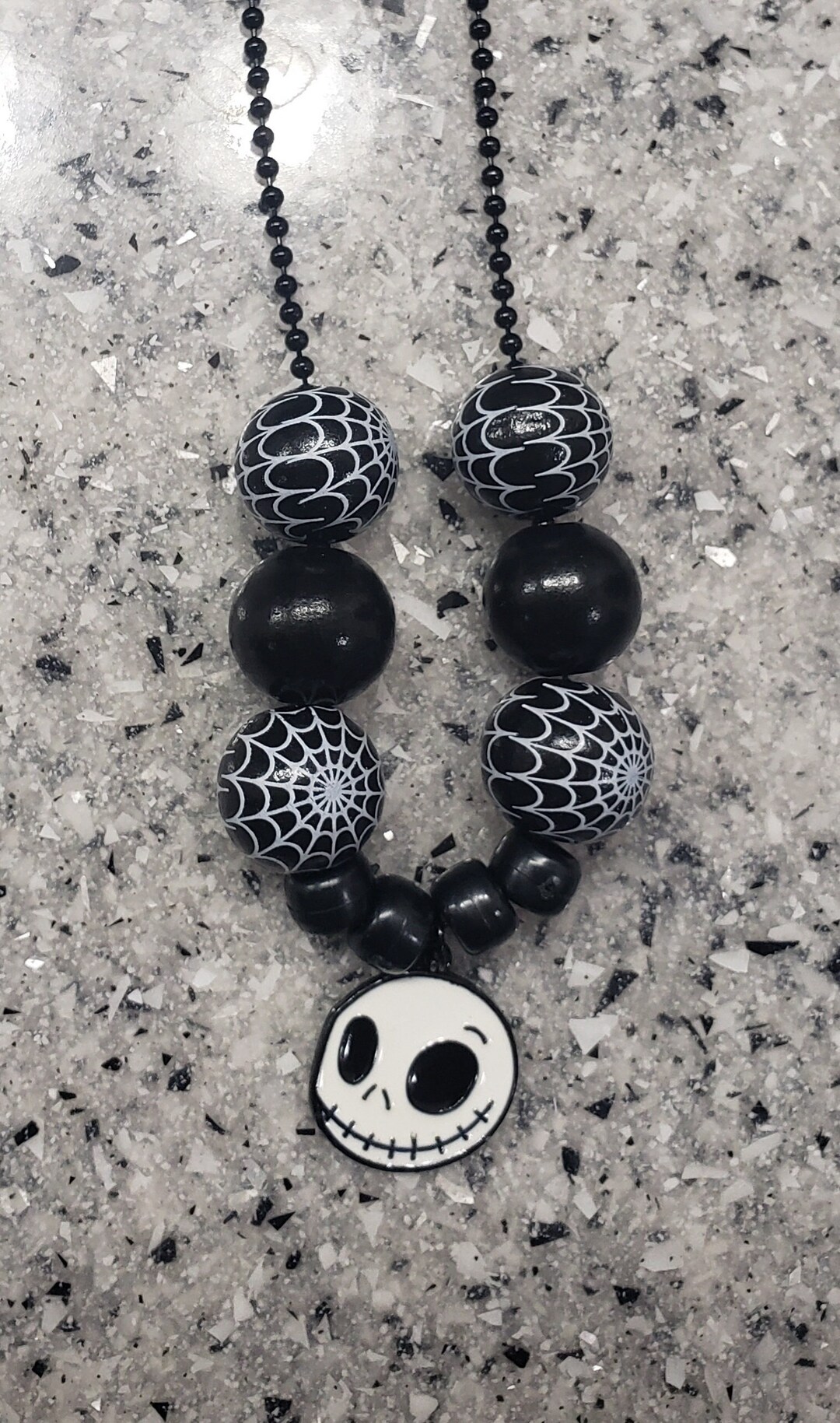 Nightmare Before Christmas Necklace With Jack Skellington Pendant Etsy Nightmare Before Christmas Necklaces