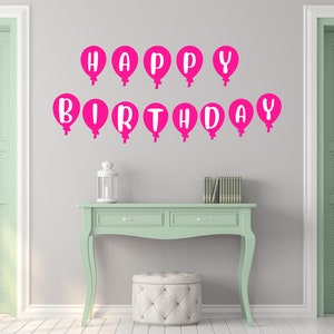 Happy Birthday Banner Printable Happy Birthday Banner Pink - Etsy