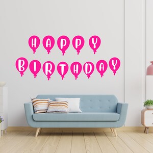 Happy Birthday Banner Printable Happy Birthday Banner Pink - Etsy