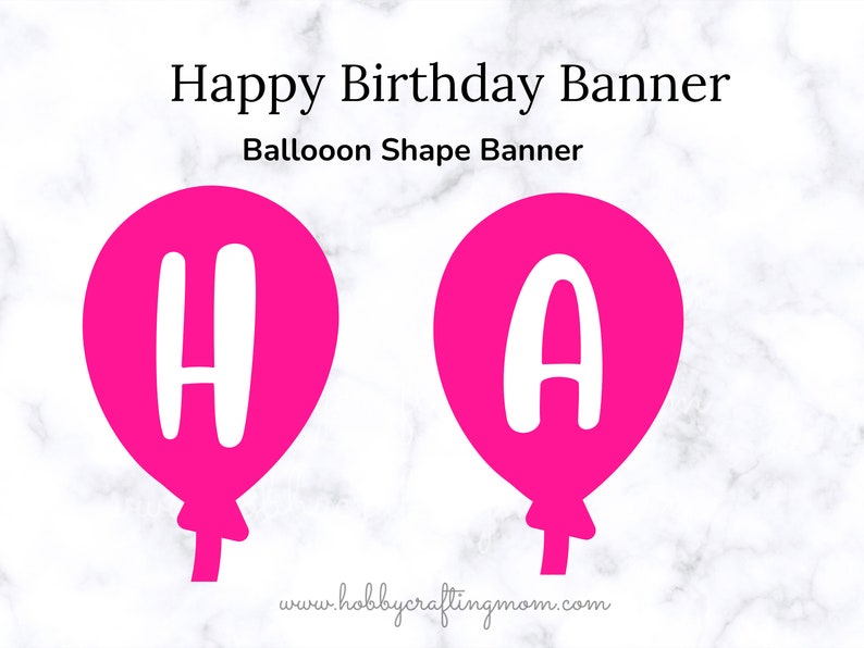 Happy Birthday Banner Printable Happy Birthday Banner Pink | Etsy