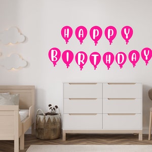 Happy Birthday Banner Printable Happy Birthday Banner Pink - Etsy