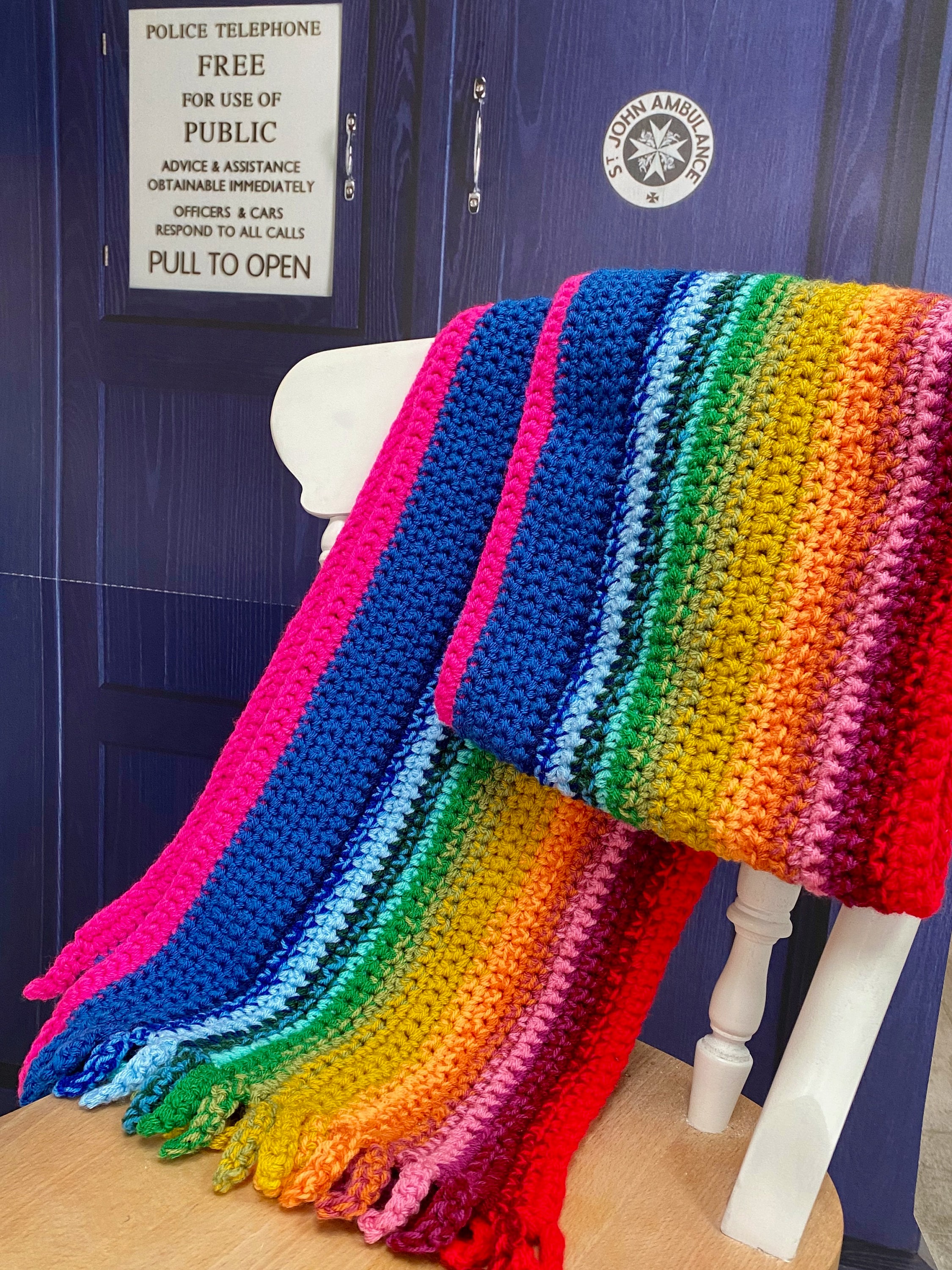 doctor who scarf crochet