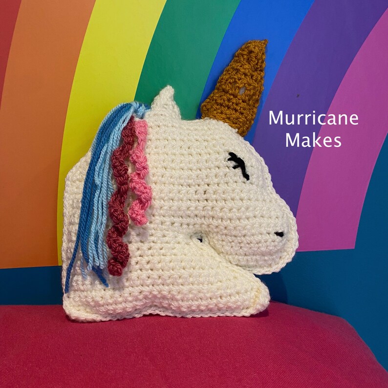 Unicorn Plushie Crochet Pattern Beginner's Crochet Unicorn Teddy