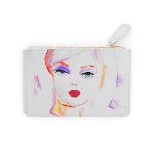 Geldbeutel im femininen Aquarelledesign