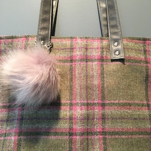 Blossom Plaid Slouchy Tote Bag
