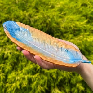 Resin Feather Trinket Tray
