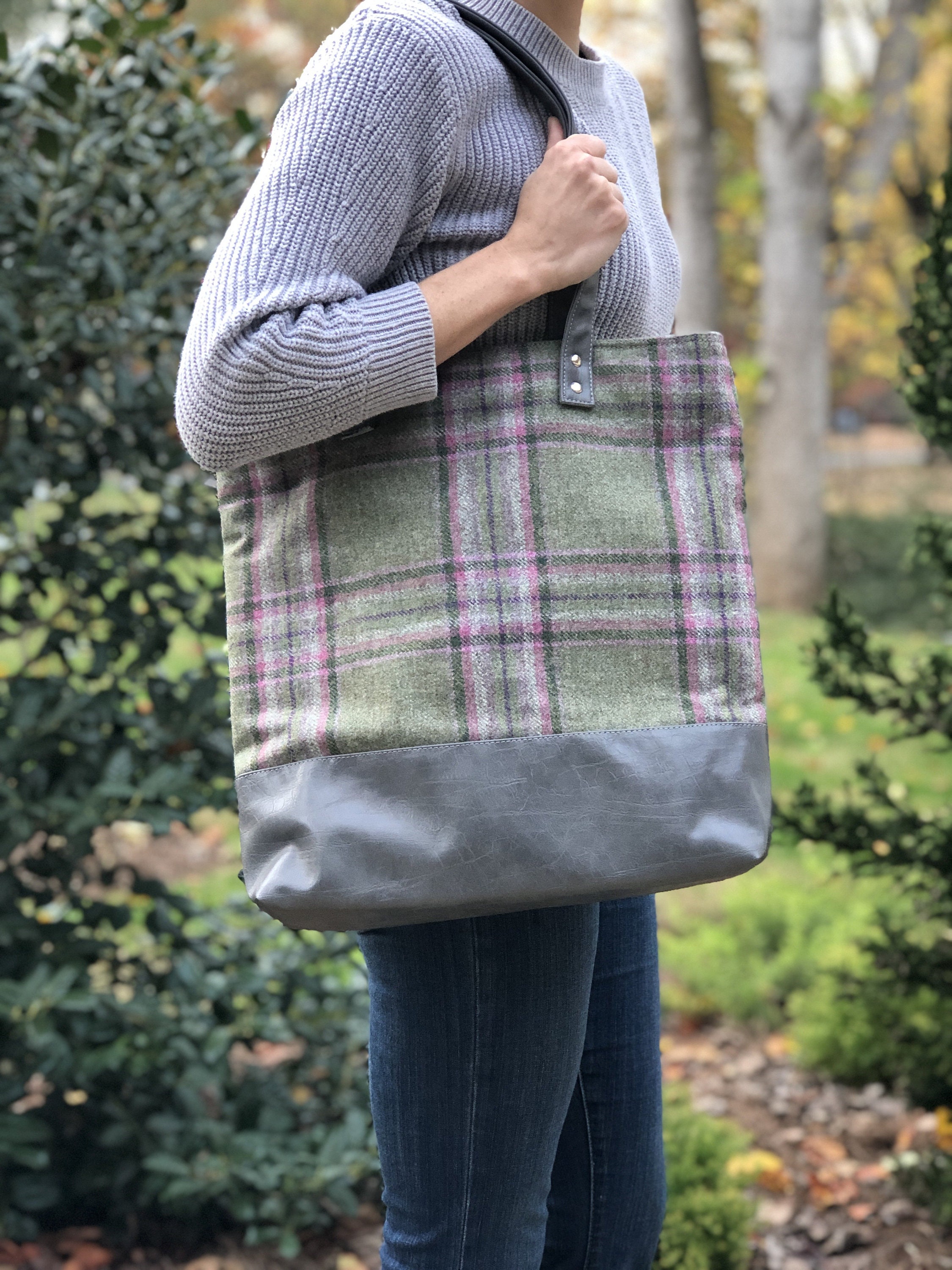 plaid designer handbags