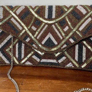 USA Beaded Crossbody Clutch main image 1