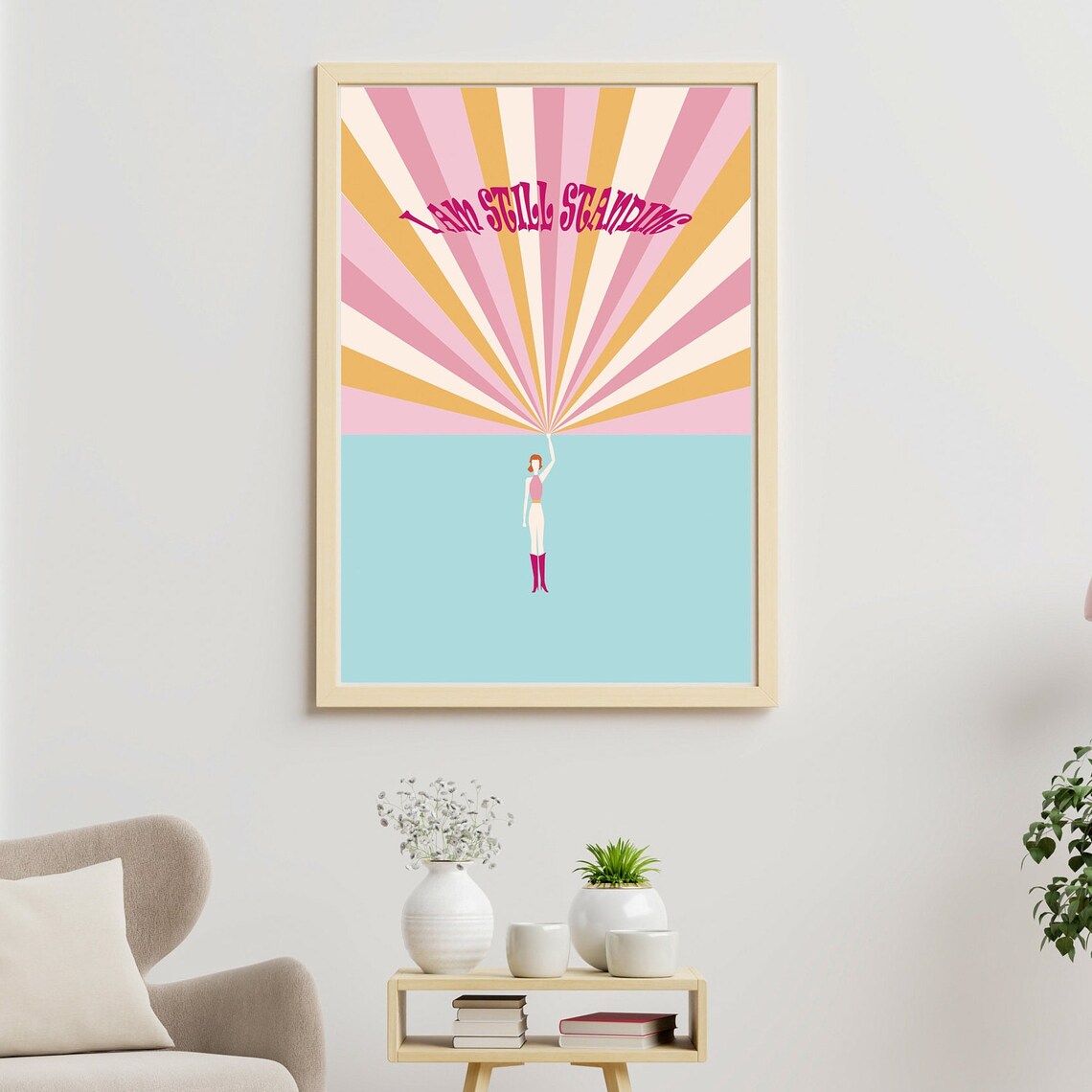 I Am Still Standing, PRINTABLE Retro Im Still Standing Motivational ...