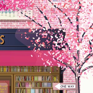 Bookstore, Bookshop PRINTABLE Art, Book Club Gift, Reading Corner, Reading Room Decor, Bookshelf Decor, Book Lover Gift, DIGITAL DOWNLOAD