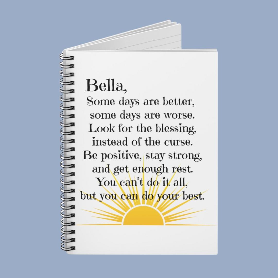 Personalized Some Days Are Better Spiral Notebook, Inspirational Note ...