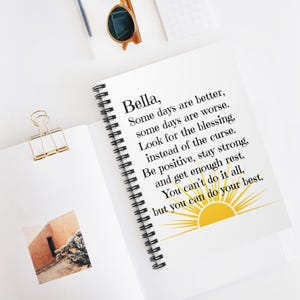Personalized Some Days Are Better Spiral Notebook, Inspirational Note ...