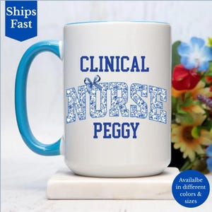 Personalized Nurse Coffee Mug, Nurse Cup, Nurse Mug Women, Gift For Nurse, Nursing Student, Nurse Appreciation Mug Gift, Nurse Specialty Mug
