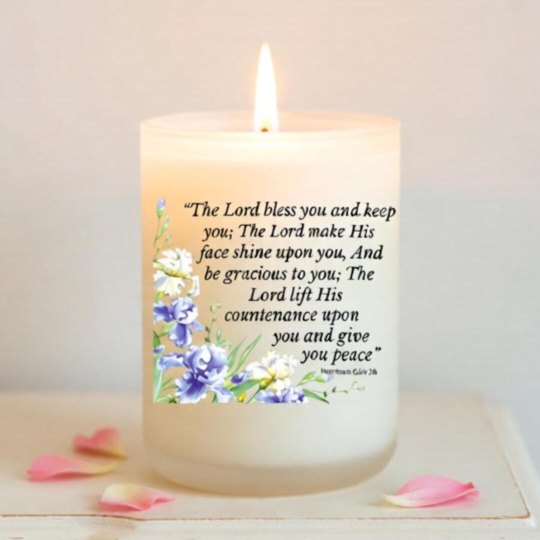 The Lord Bless You Candle