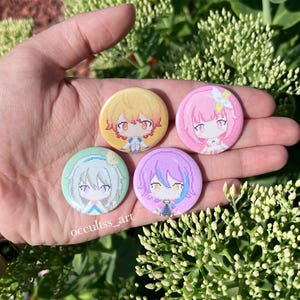 project sekai wonderlands x showtime buttons (1.25 in./32 mm.)