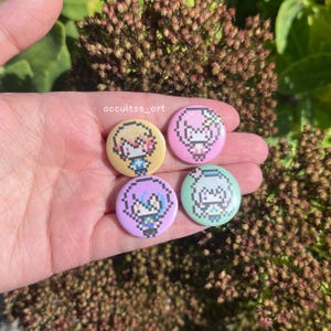 wonderlands x showtime mini button pins (1 in./25 mm project sekai)