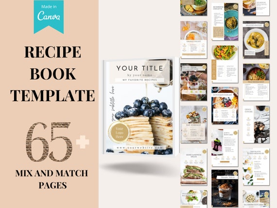 Cookbook Template Recipe Ebook Template Blank Cookbook Family