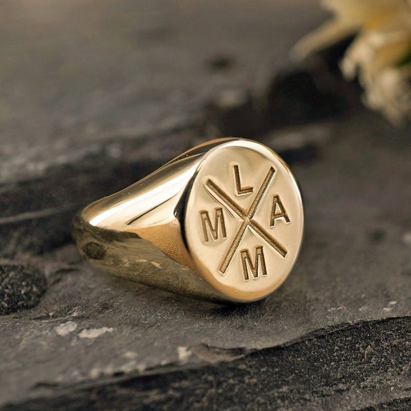 Custom Signet Ring - Etsy