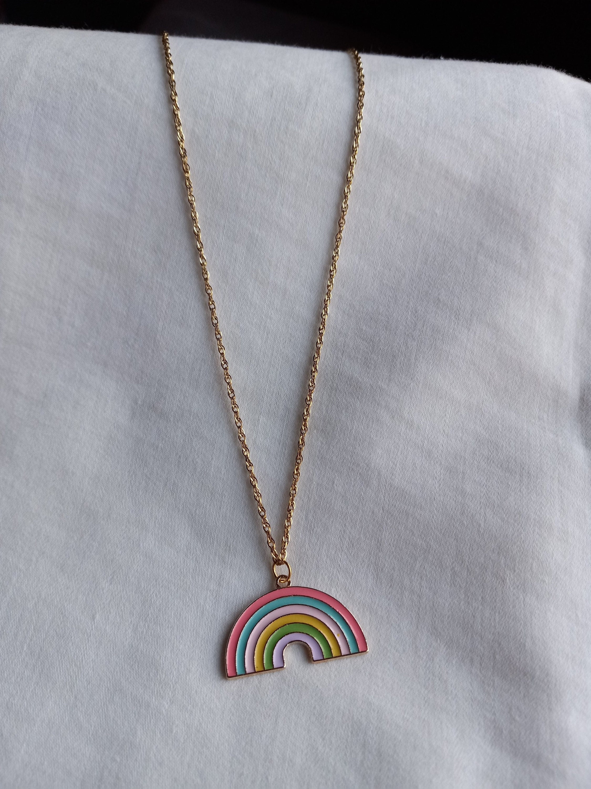 Rainbow Charm Necklace